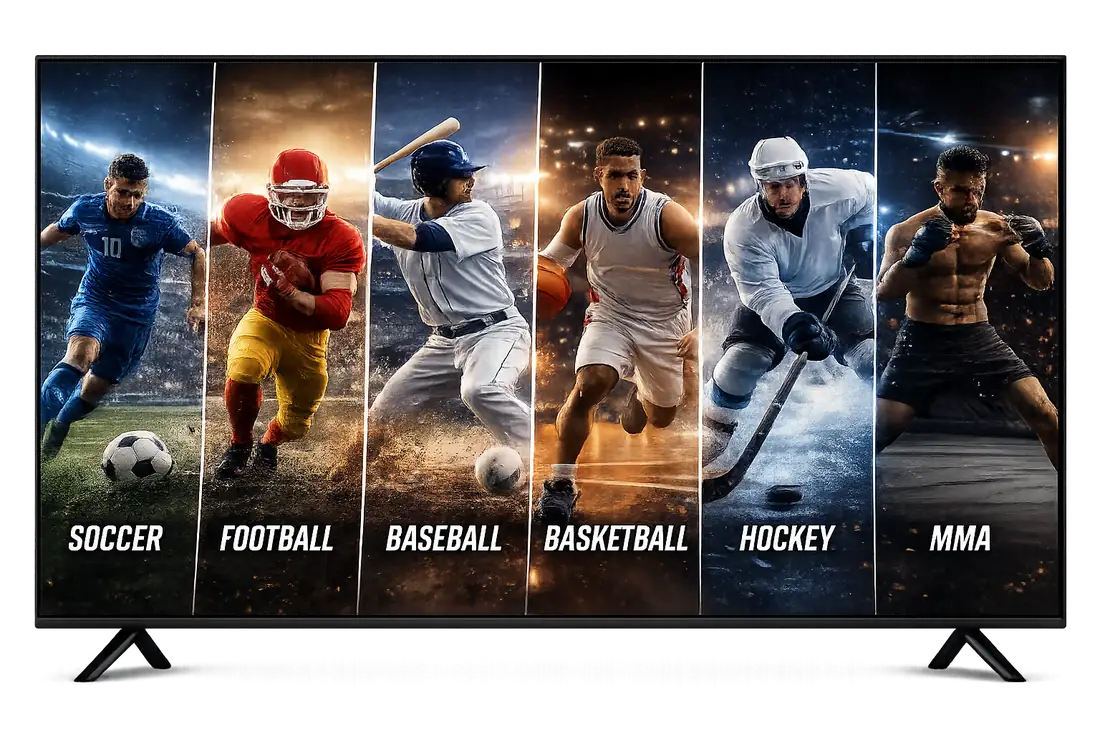 Live soccer, football, baseball, basketball, hockey, and MMA streaming in 4K on TiviStation IPTV Live soccer, football, baseball, basketball, hockey, and MMA streaming in 4K on TiviStation IPTV